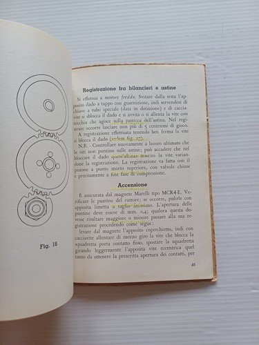 Moto Guzzi Ercole 500 1953 manuale uso manutenzione libretto italiano …