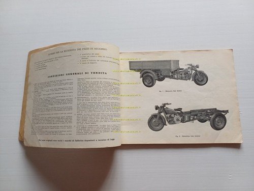 MOTO GUZZI Ercole 500 1960 catalogo ricambi originale spare parts …