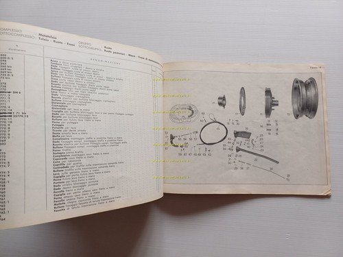 MOTO GUZZI Ercole 500 1960 catalogo ricambi originale spare parts …