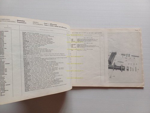MOTO GUZZI Ercole 500 1960 catalogo ricambi originale spare parts …