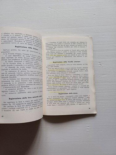 Moto Guzzi Ercole 500 1960 motocarro manuale uso manutenzione italiano …