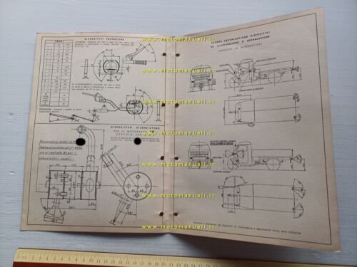 Moto Guzzi Ercole 500 1961 Facsimile originale scheda omologazione DGM
