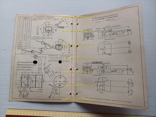 Moto Guzzi Ercole 500 1961 Facsimile originale scheda omologazione DGM
