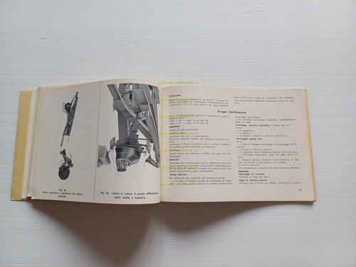 Moto Guzzi Ercole 500 1964 manuale officina originale workshop manual
