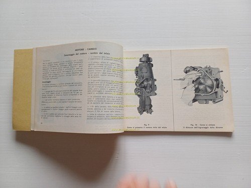 Moto Guzzi Ercole 500 1964 manuale officina originale workshop manual