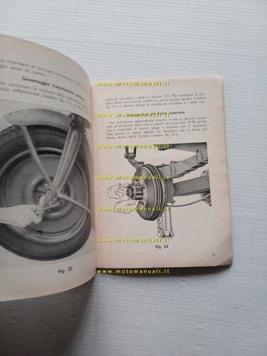 Moto Guzzi Ercole 500 1964 manuale uso manutenzione libretto originale