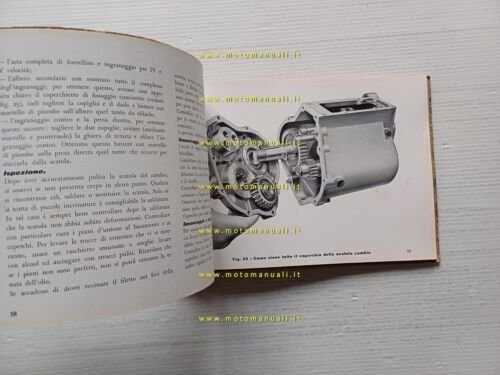 Moto Guzzi Ercole 500 motocarro 1a Ed. 1952 manuale officina …