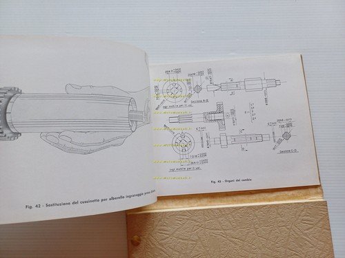 Moto Guzzi Ercolino 192 1956-57 manuale officina originale motocarro shop …