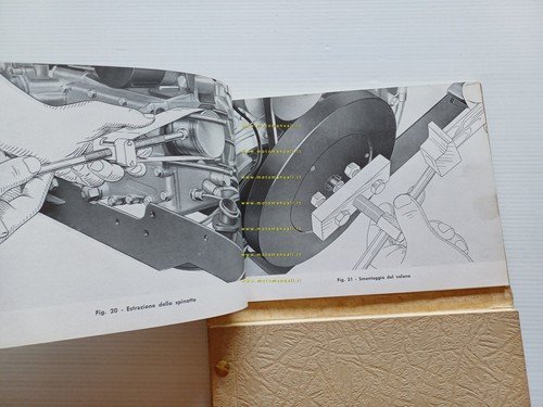 Moto Guzzi Ercolino 192 1956-57 manuale officina originale motocarro shop …