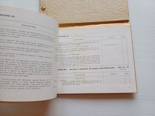 Moto Guzzi Ercolino 192 1956-57 manuale officina originale motocarro shop …