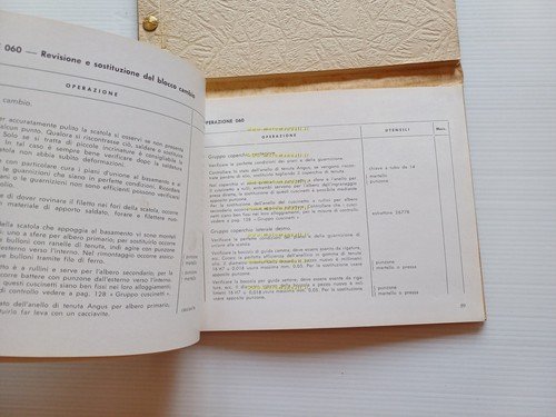 Moto Guzzi Ercolino 192 1956-57 manuale officina originale motocarro shop …