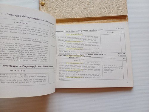 Moto Guzzi Ercolino 192 1956-57 manuale officina originale motocarro shop …