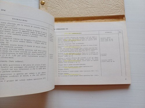 Moto Guzzi Ercolino 192 1956-57 manuale officina originale motocarro shop …