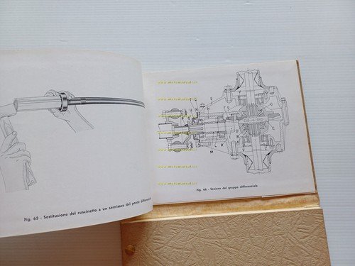 Moto Guzzi Ercolino 192 1956-57 manuale officina originale motocarro shop …