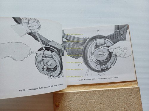 Moto Guzzi Ercolino 192 1956-57 manuale officina originale motocarro shop …