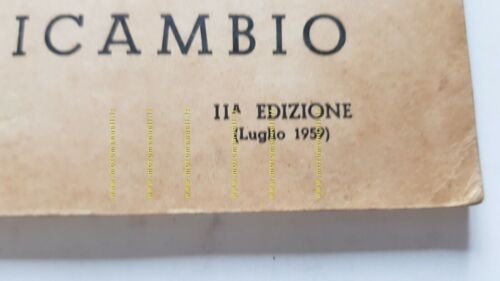 Moto Guzzi ERCOLINO 192 1959 catalogo ricambi ORIGINALE spare parts …