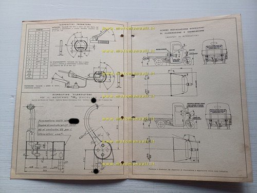 Moto Guzzi Ercolino 192 1960 Facsimile originale scheda omologazione DGM