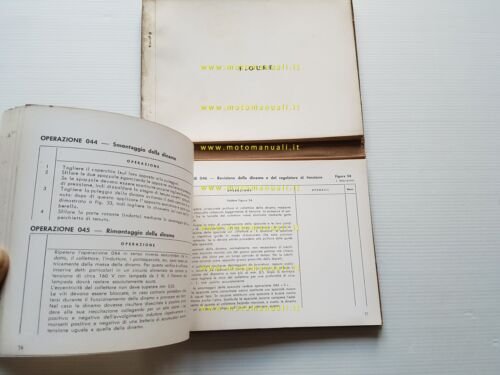 Moto Guzzi Ercolino 192 1960 manuale officina originale motocarro shop …