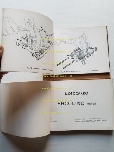 Moto Guzzi Ercolino 192 1960 manuale officina originale motocarro shop …