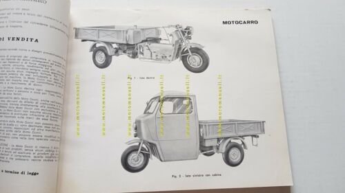 Moto Guzzi ERCOLINO 192 1961 catalogo ricambi ORIGINALE spare parts …