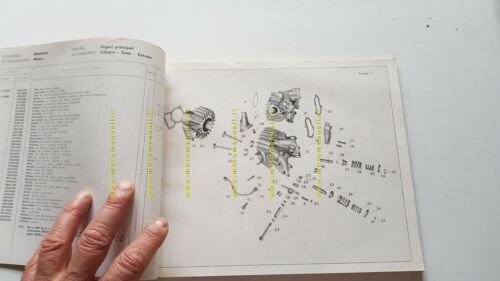Moto Guzzi ERCOLINO 192 1961 catalogo ricambi ORIGINALE spare parts …