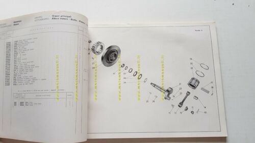 Moto Guzzi ERCOLINO 192 1961 catalogo ricambi ORIGINALE spare parts …