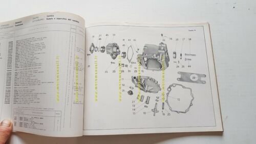 Moto Guzzi ERCOLINO 192 1961 catalogo ricambi ORIGINALE spare parts …