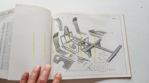 Moto Guzzi ERCOLINO 192 1961 catalogo ricambi ORIGINALE spare parts …