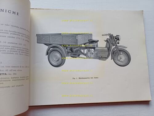 Moto Guzzi Ercolino 192 motocarro 1a Serie 1956 catalogo ricambi …