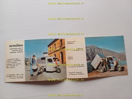 Moto Guzzi Ercolino 192 Trasporti Urbani depliant ITALIANO originale