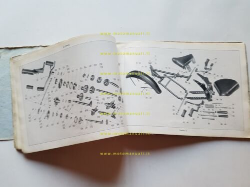 MOTO GUZZI Falcone 500 1951 catalogo ricambi originale spare parts …
