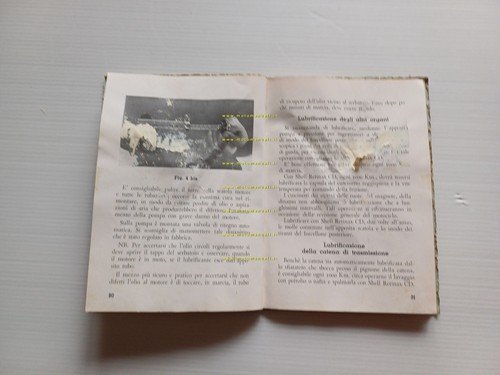 Moto Guzzi Falcone 500 1951 manuale uso manutenzione libretto originale