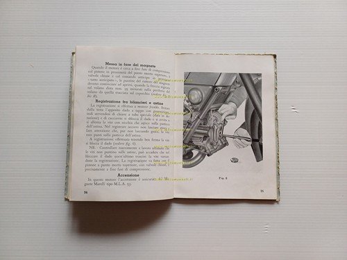 Moto Guzzi Falcone 500 1951 manuale uso manutenzione libretto originale