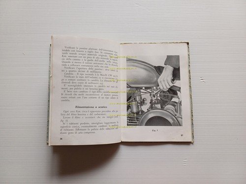 Moto Guzzi Falcone 500 1951 manuale uso manutenzione libretto originale