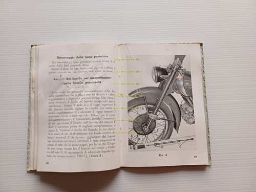 Moto Guzzi Falcone 500 1951 manuale uso manutenzione libretto originale