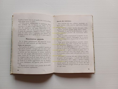 Moto Guzzi Falcone 500 1951 manuale uso manutenzione libretto originale