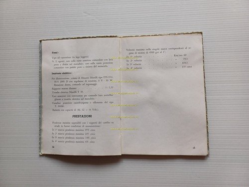 Moto Guzzi Falcone 500 1951 manuale uso manutenzione libretto originale