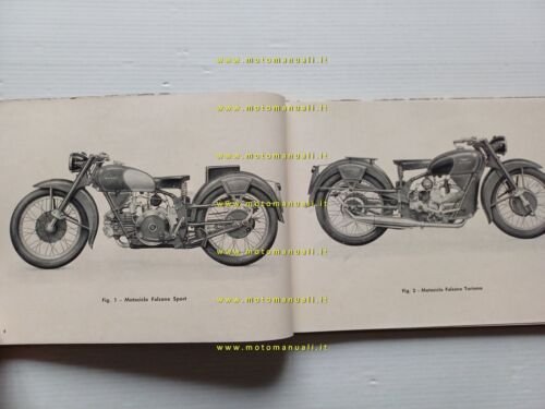 Moto Guzzi Falcone 500 Sport-Turismo 1956 manuale officina originale