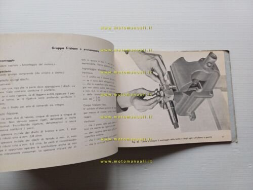 Moto Guzzi Falcone 500 Sport-Turismo 1956 manuale officina originale