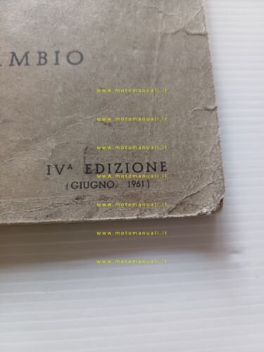 Moto Guzzi Falcone 500 Sport Turismo 1961 catalogo ricambi originale …