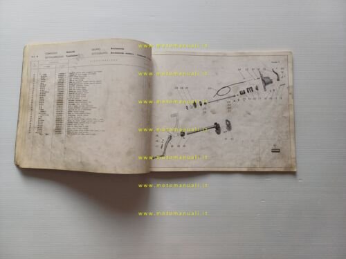 Moto Guzzi Falcone 500 Sport Turismo 1961 catalogo ricambi originale …