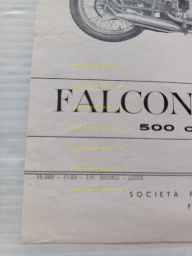 MOTO GUZZI Falcone Airone Zigolo depliant anni 50 originale genuine …