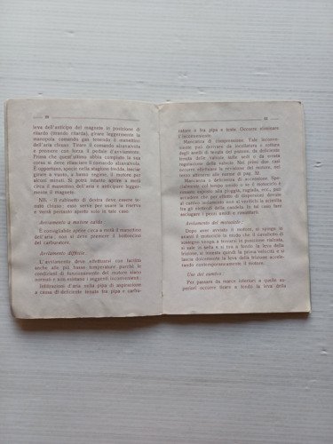 Moto Guzzi G.T.V. 500 1948 manuale uso manutenzione libretto istruzioni …