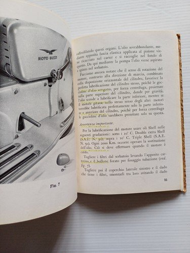 Moto Guzzi Galletto 160 1950 manuale uso manutenzione libretto ORIGINALE