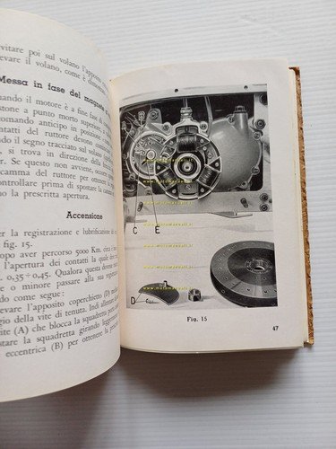 Moto Guzzi Galletto 160 1950 manuale uso manutenzione libretto ORIGINALE