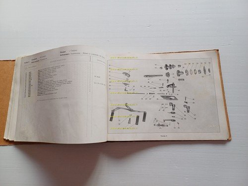 MOTO GUZZI Galletto 160 1951 catalogo ricambi originale