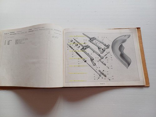MOTO GUZZI Galletto 160 1951 catalogo ricambi originale