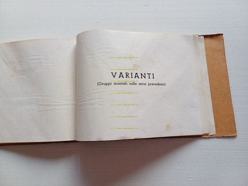 MOTO GUZZI Galletto 160 1951 catalogo ricambi originale