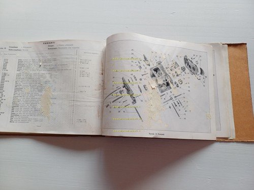 MOTO GUZZI Galletto 160 1951 catalogo ricambi originale