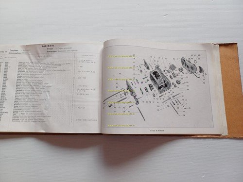 MOTO GUZZI Galletto 160 1951 catalogo ricambi originale